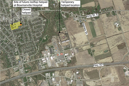 Helipad site map