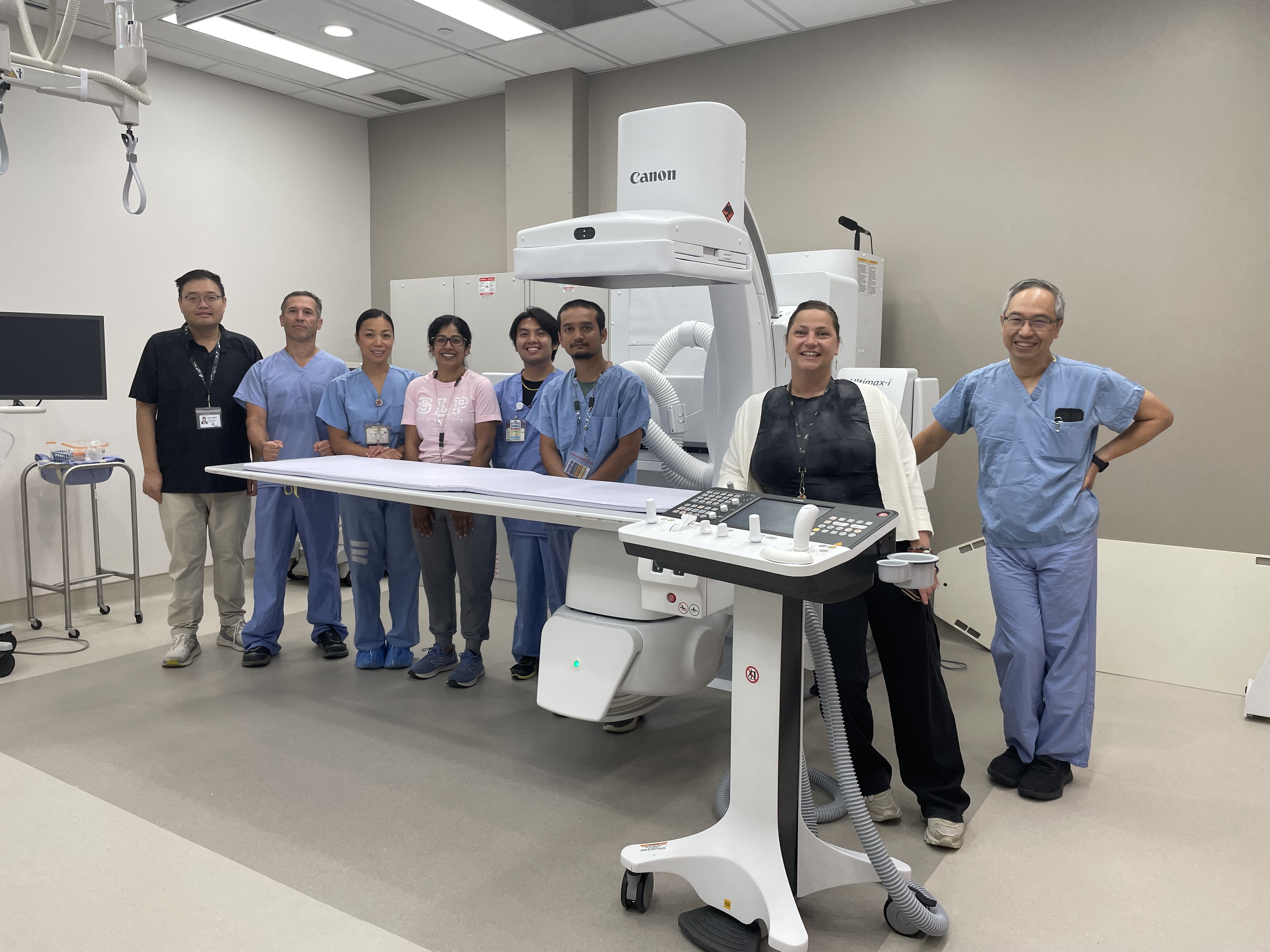 Diagnostic Imaging team with new fluorscopy equipment