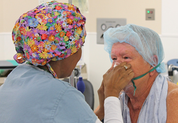 nurse with a patient