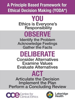 Principle Based Framework for Ethical Decision Making