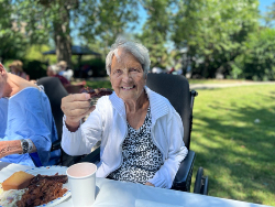 Ella Staite, a patient at the Whitby Hospital at the Ribfest