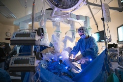 The da Vinci Surgical Robot in action