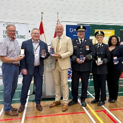 PulsePoint partners pose for a photo at a community event